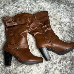 Women’s Wide Calf Heel Boots
